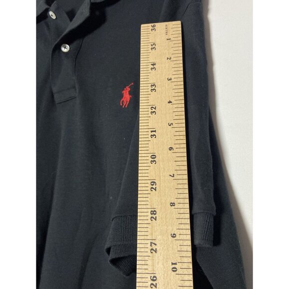 Polo By Ralph Lauren Men's Polo Shirt Black 100% Cotton Short Sleeve Size Large - Picture 8 of 8